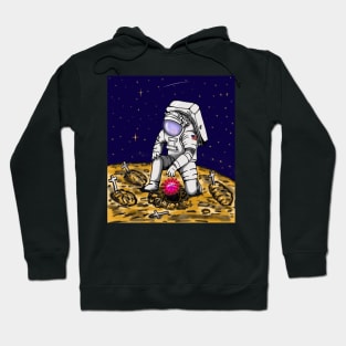 astronauts bury the covid virus dead Hoodie